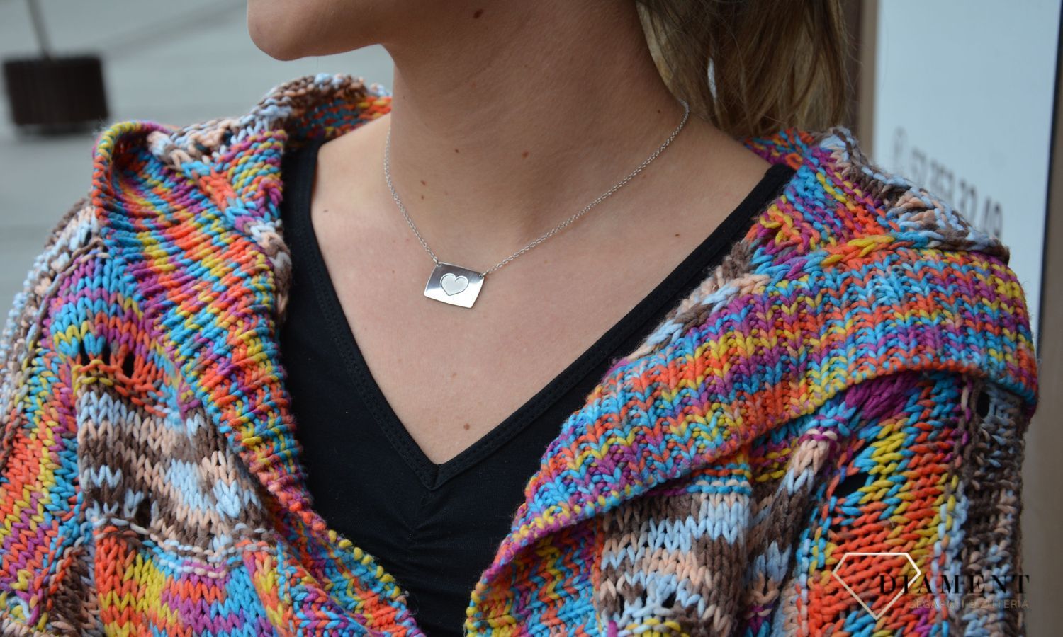 Naszyknik srebrny serduszko na blaszce Dall'Acqua C BF 14756 079 pxxxxx2.jpg